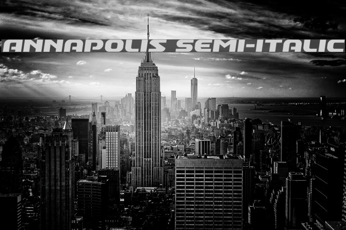 Annapolis Semi-Italic Example 3
