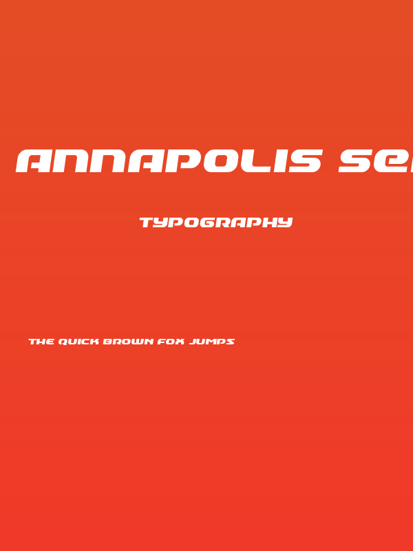 Annapolis Semi-Italic Poster