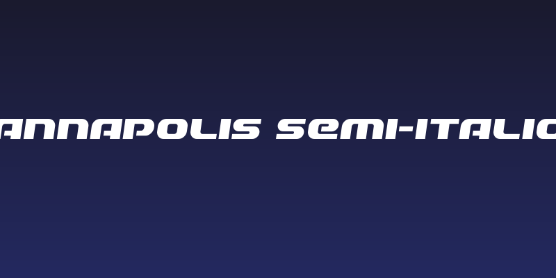 Annapolis Semi-Italic Social Header