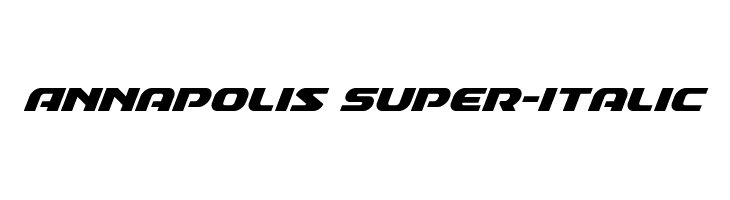 Annapolis Super-Italic फ़ॉन्ट