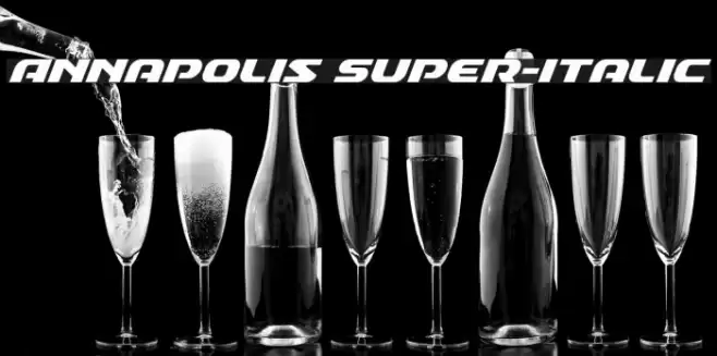 Annapolis Super-Italic Font examples