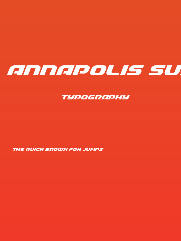 Annapolis Super-Italic Poster