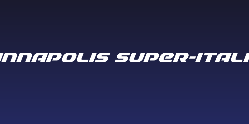 Annapolis Super-Italic Social Header