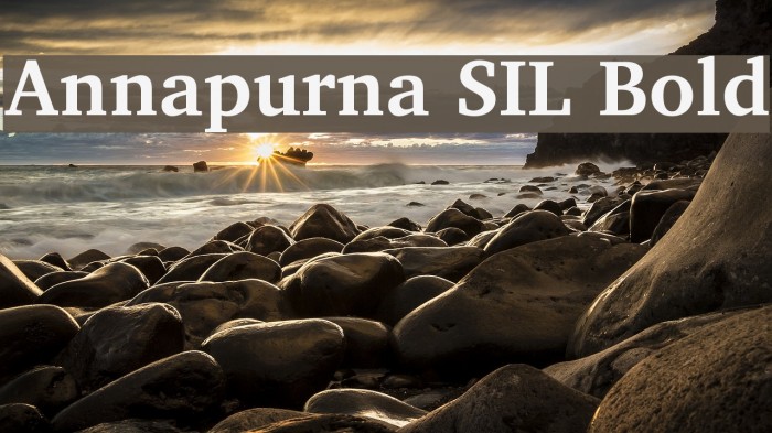 Annapurna SIL Bold Font examples
