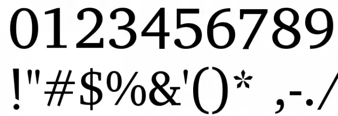 Annapurna SIL Font Alte caractere