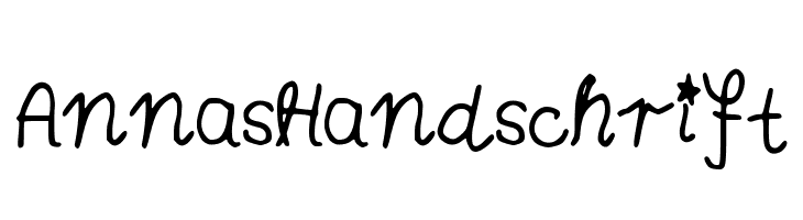 AnnasHandschrift  नि: शुल्क फ़ॉन्ट्स डाउनलोड