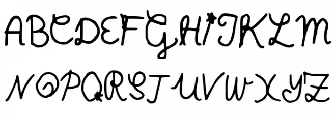 AnnasHandschrift 字体 大写
