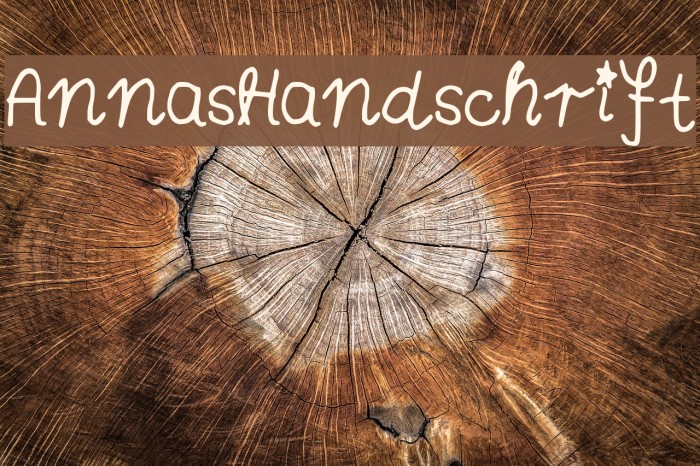 AnnasHandschrift Font examples
