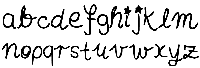 AnnasHandschrift Font LOWERCASE