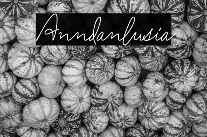 Anndanlusia Font examples