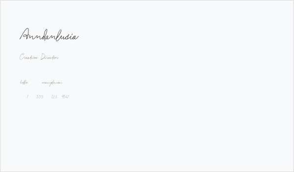 Anndanlusia Business Card