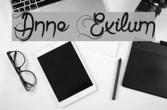 Anne Exilum Font examples