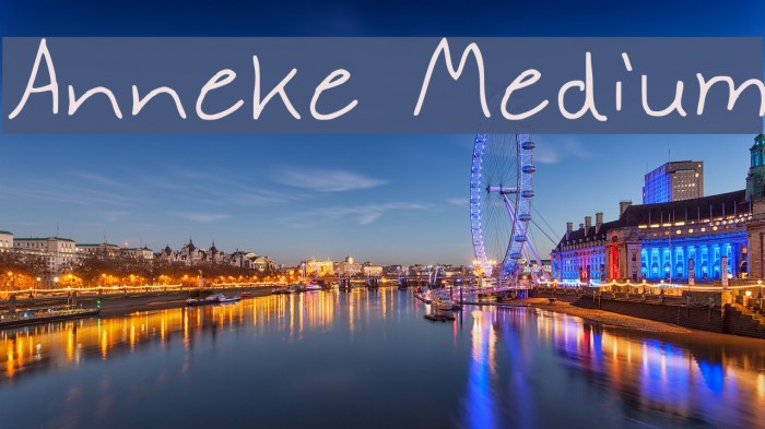 Anneke Medium Font examples