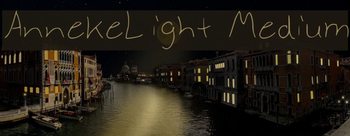 AnnekeLight Medium Font examples