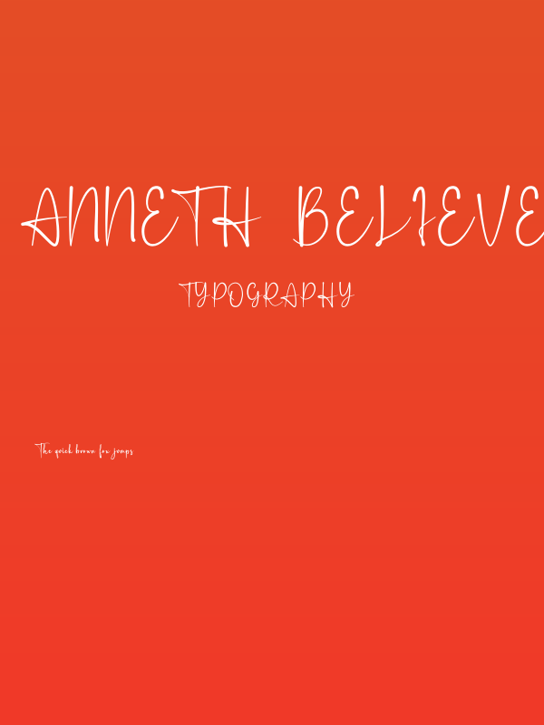 Anneth  Believer Poster