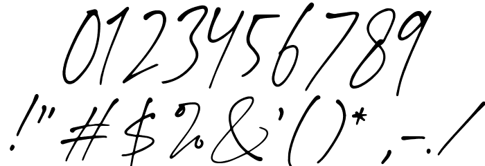 AnnetteBradfordDEMO Font OTHER CHARS