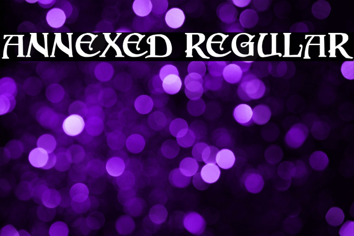 Annexed Regular Example 1