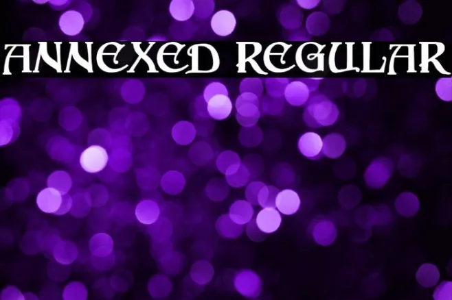 Annexed Regular Example 1