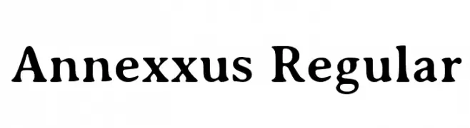 Annexxus Regular  Скачать бесплатные шрифты
