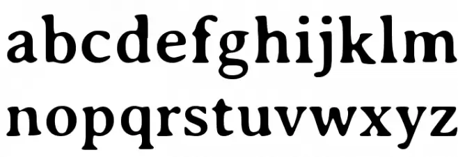 Annexxus Regular फ़ॉन्ट लोअरकेस