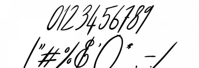 Annie Signature Font OTHER CHARS