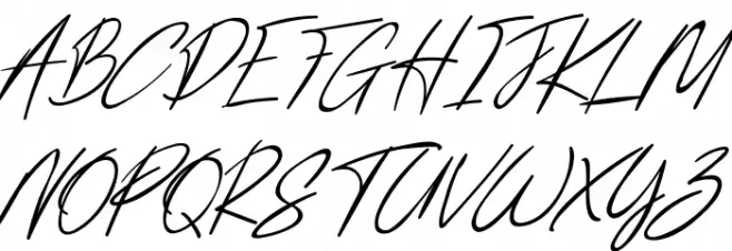 Annie Signature Schriftart Groß