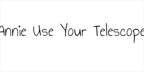 Annie Use Your Telescope Logo