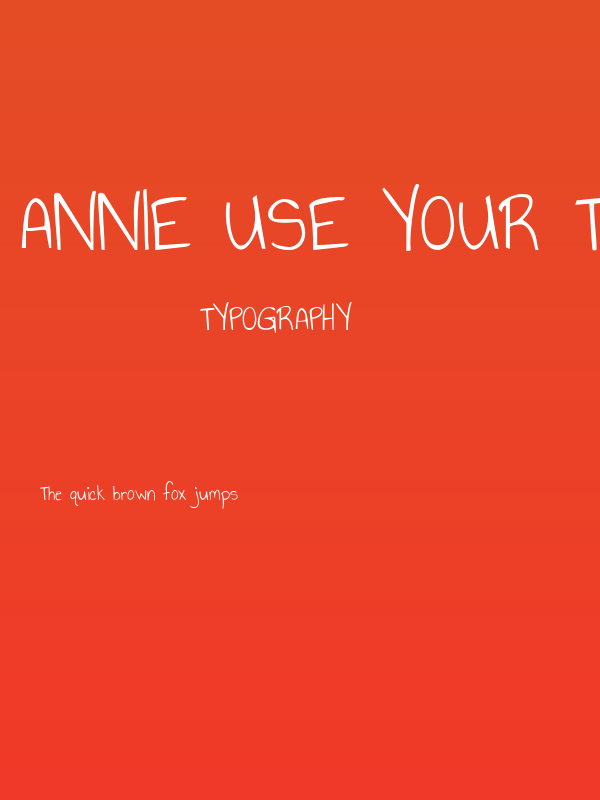 Annie Use Your Telescope Poster