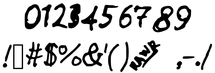 Anniemalistic Font OTHER CHARS