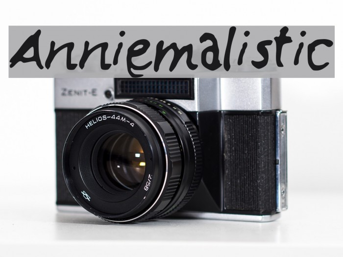 Anniemalistic Font examples