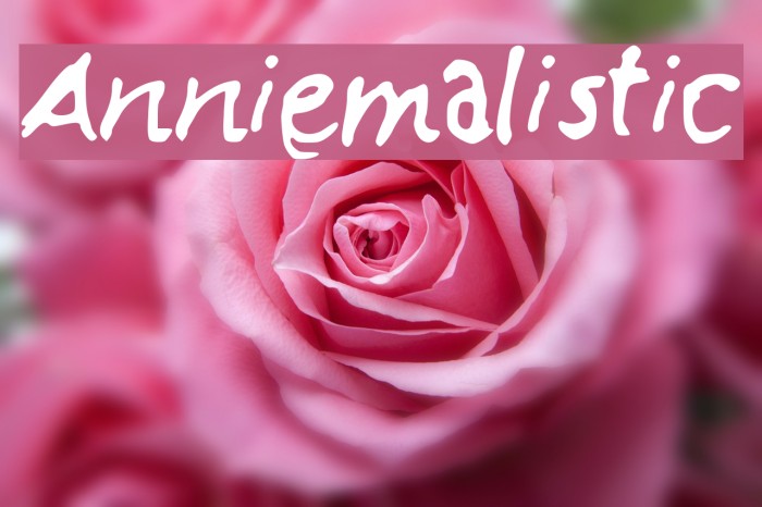 Anniemalistic Font examples