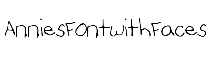 AnniesFontwithFaces  フリーフォントのダウンロード