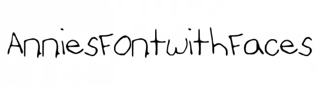 AnniesFontwithFaces 