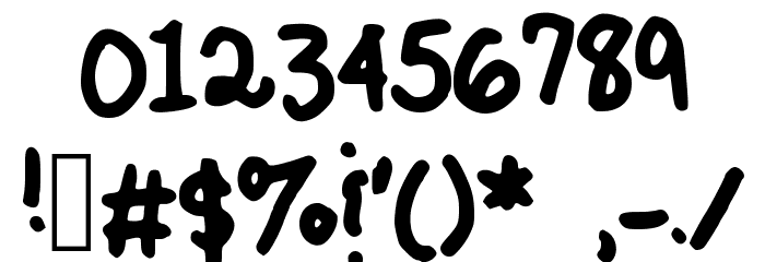 AnniesHandwriting Font OTHER CHARS