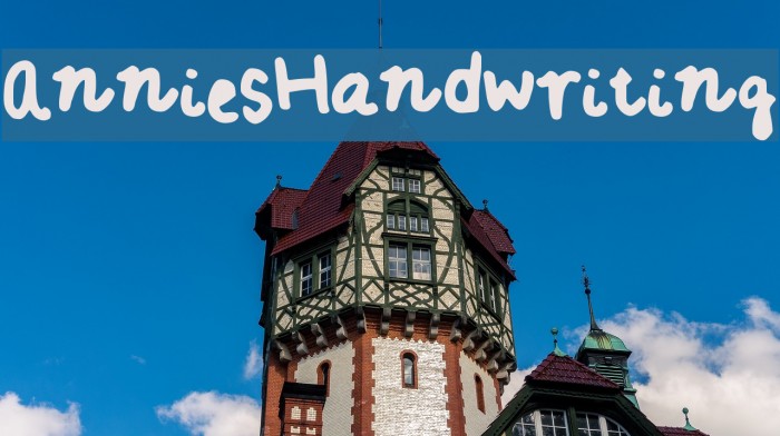 AnniesHandwriting Font examples