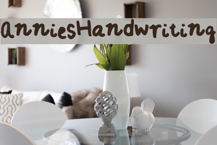 AnniesHandwriting Font examples
