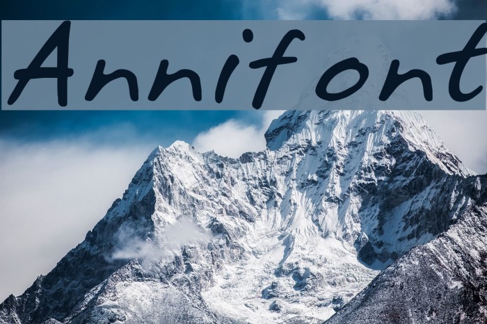 Annifont Font examples
