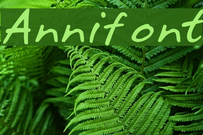Annifont Font examples