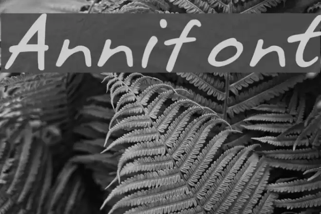 Annifont 字体 examples