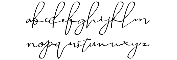 Annila Script Font LOWERCASE