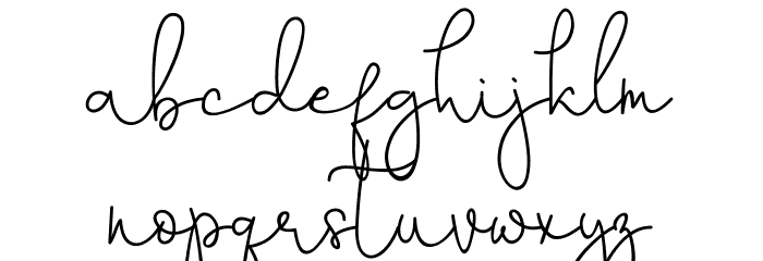 Annisa Font LOWERCASE
