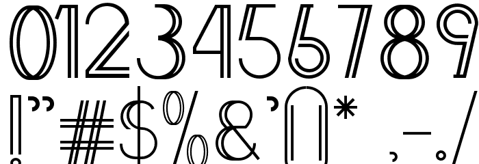 Annivers-Demo Font OTHER CHARS