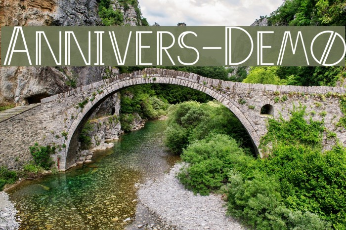 Annivers-Demo Font examples