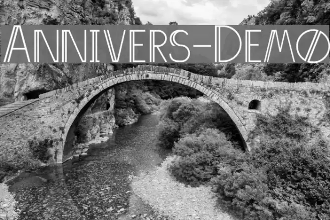 Annivers-Demo Schriftart examples