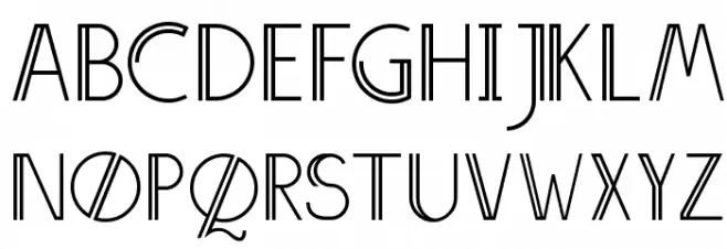 Annivers-Demo Schriftart Kleinbuchstaben