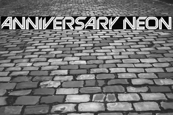 Anniversary Neon Font examples