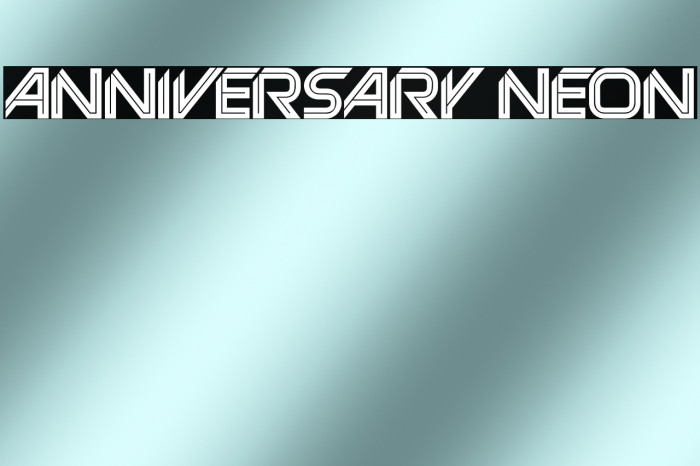Anniversary Neon Example 3