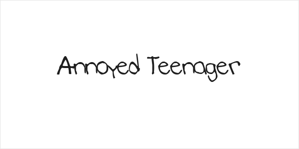 Annoyed Teenager Logo