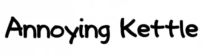 Annoying Kettle  Fuentes Gratis Descargar