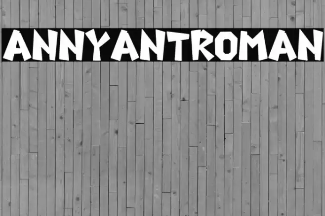 AnnyantRoman Font examples